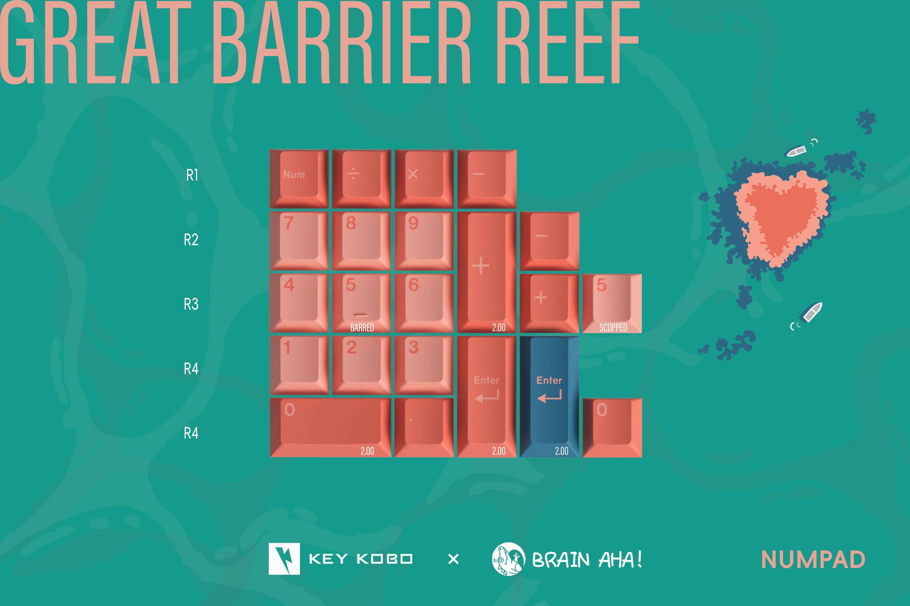 KEYKOBO THE GREAT BARRIER REEF ABS DOUBLE-SHOT KEYCAP SET - Image 19