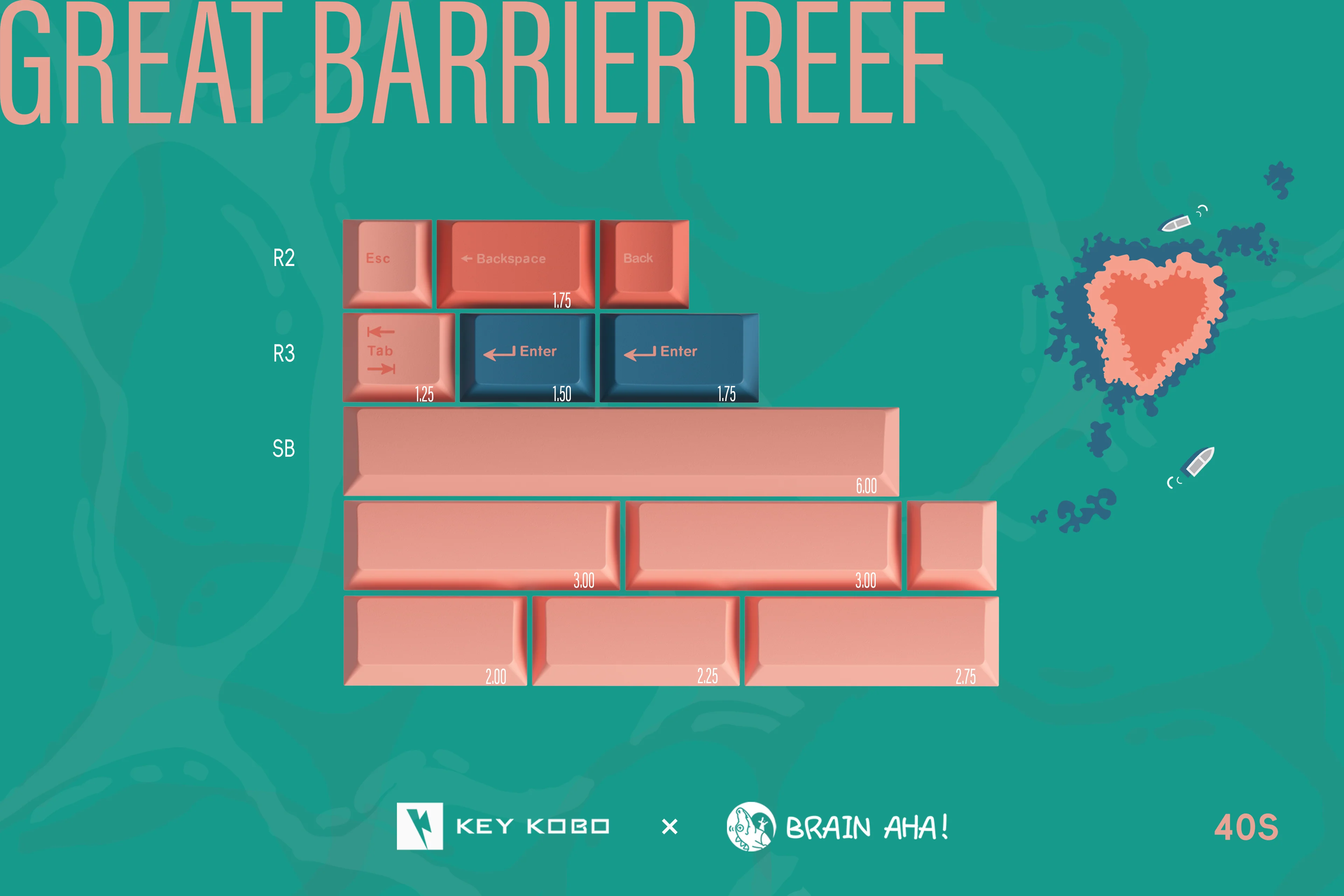 KEYKOBO THE GREAT BARRIER REEF ABS DOUBLE-SHOT KEYCAP SET - Image 20