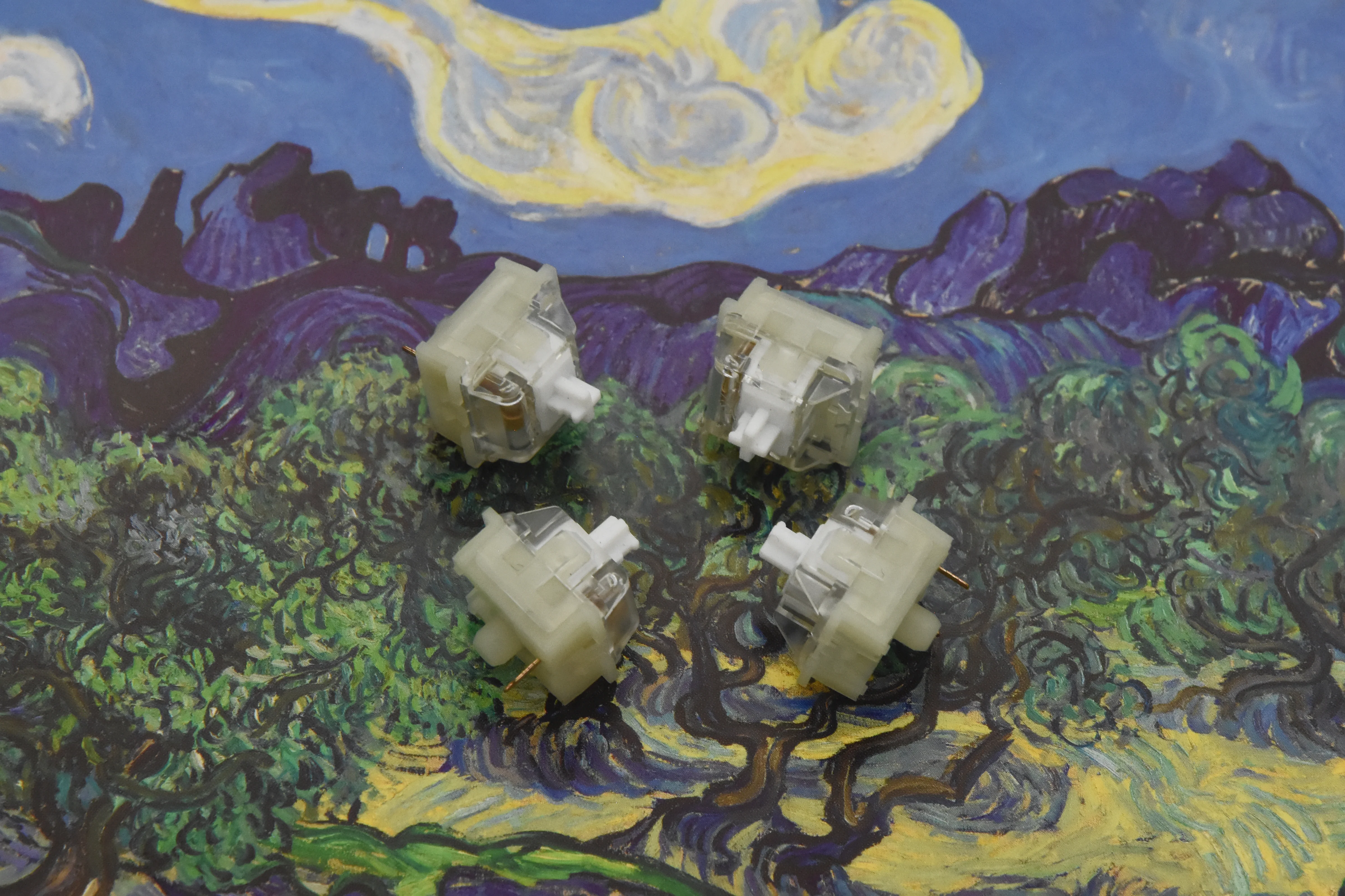 KTT KANG WHITE V3 LINEAR SWITCH FACTORY LUBED EDITION (10PCS) - Image 4