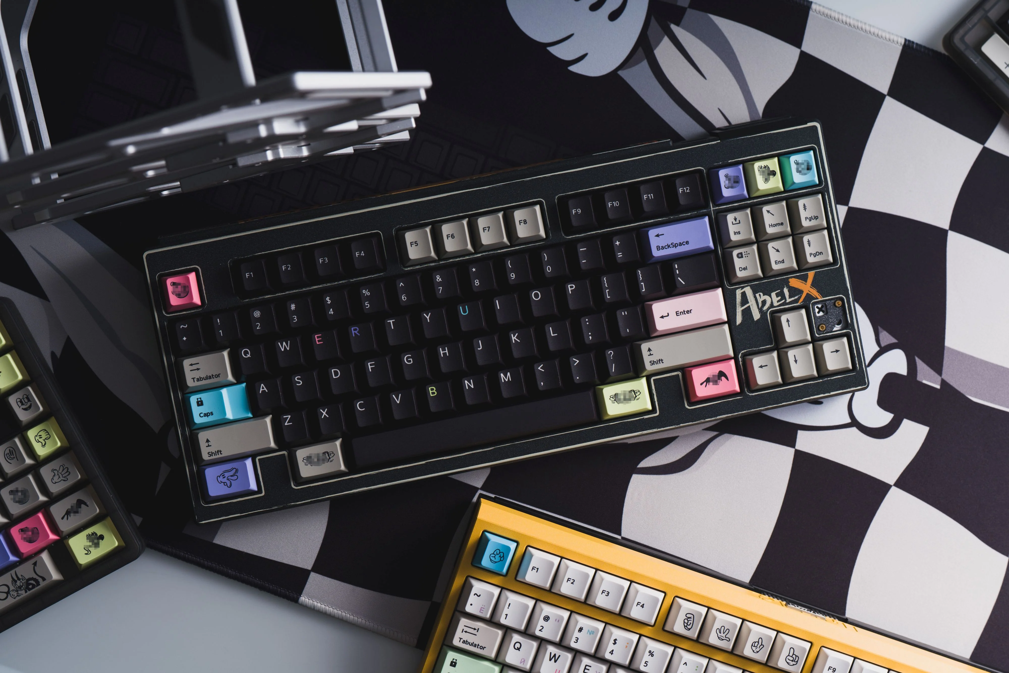 MONSTER KILL THE RUBBER PBT Keycap Set