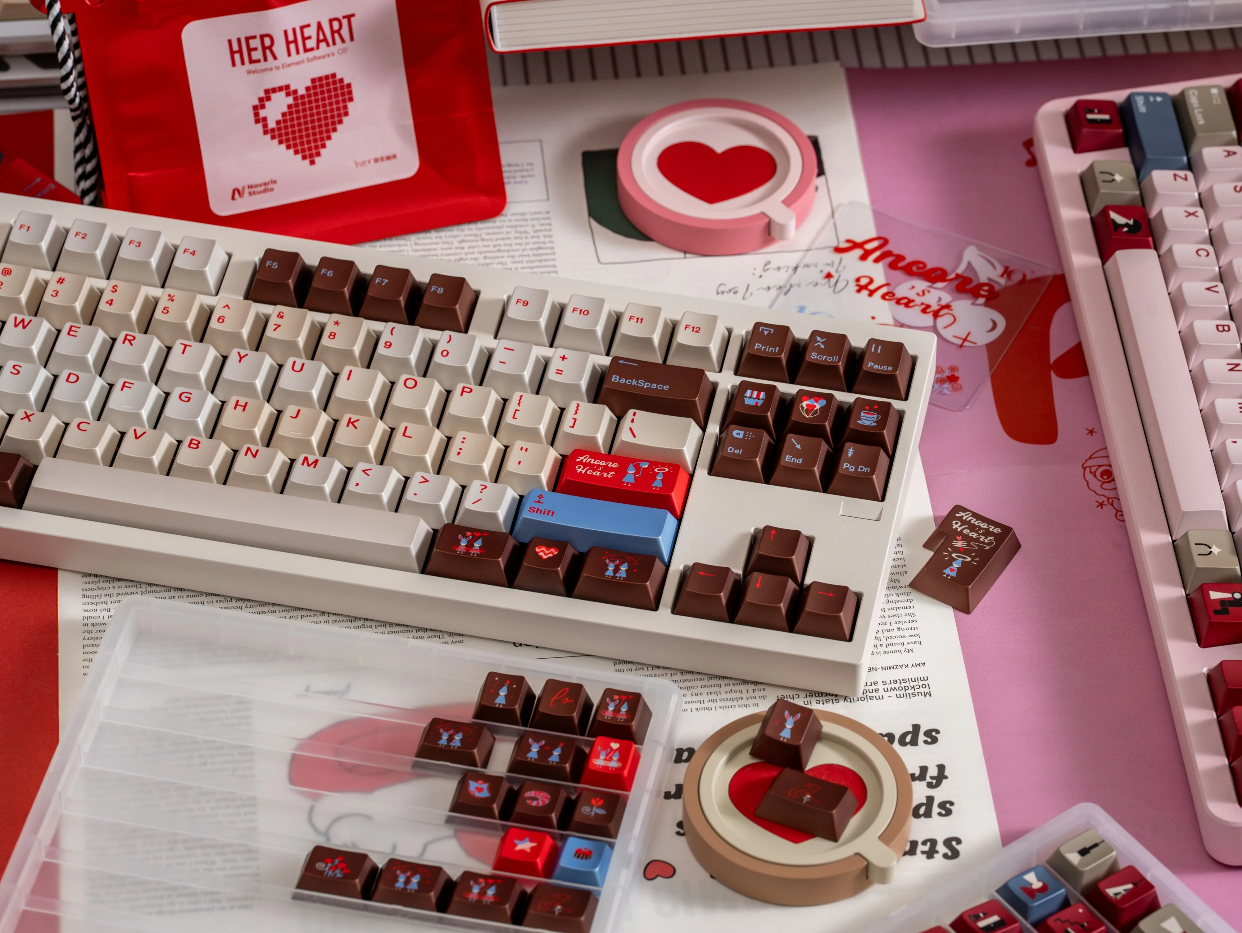 MONSTER LAB ANCORE'S HEART PBT Keycap Set - Image 2