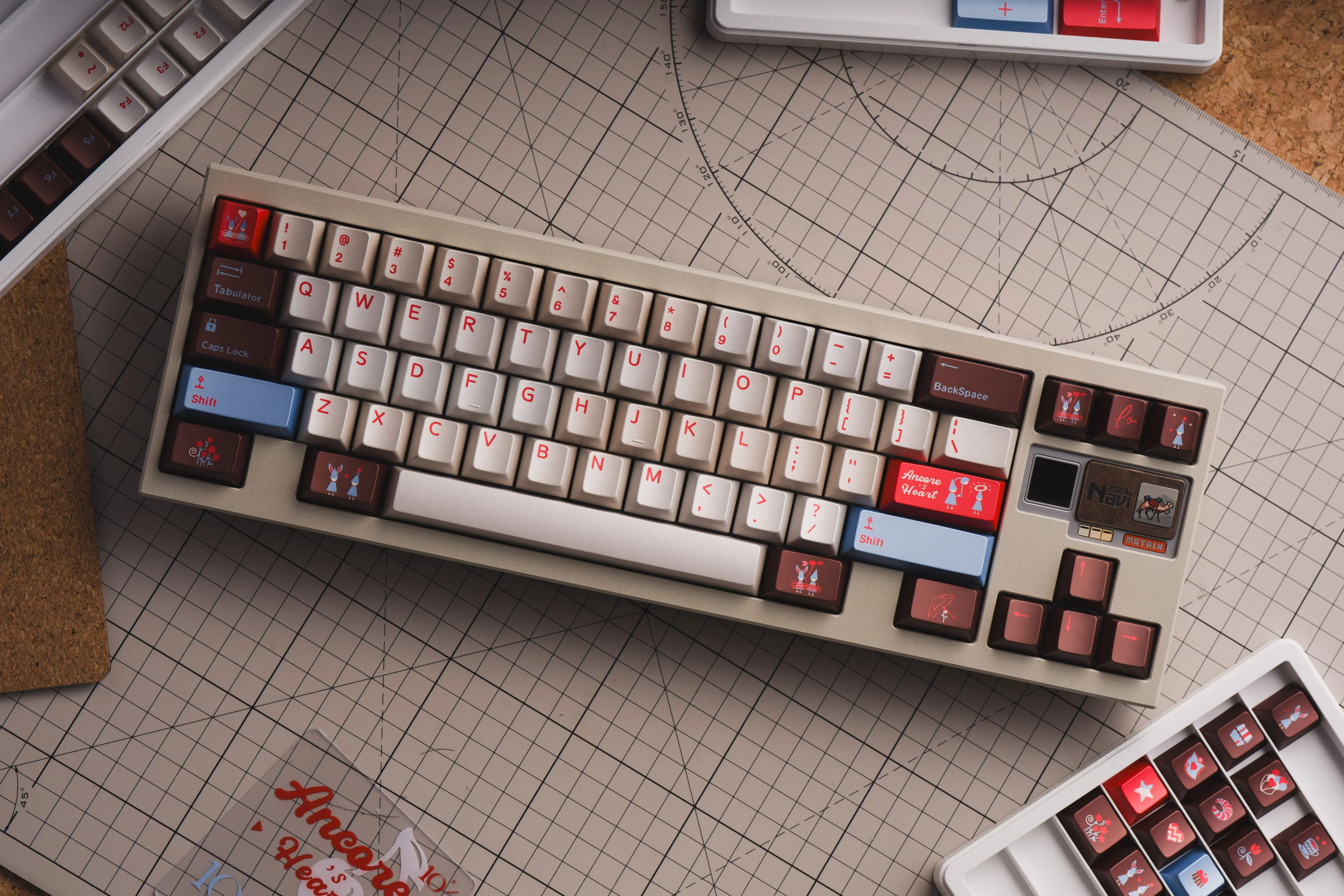 MONSTER LAB ANCORE'S HEART PBT Keycap Set - Image 4