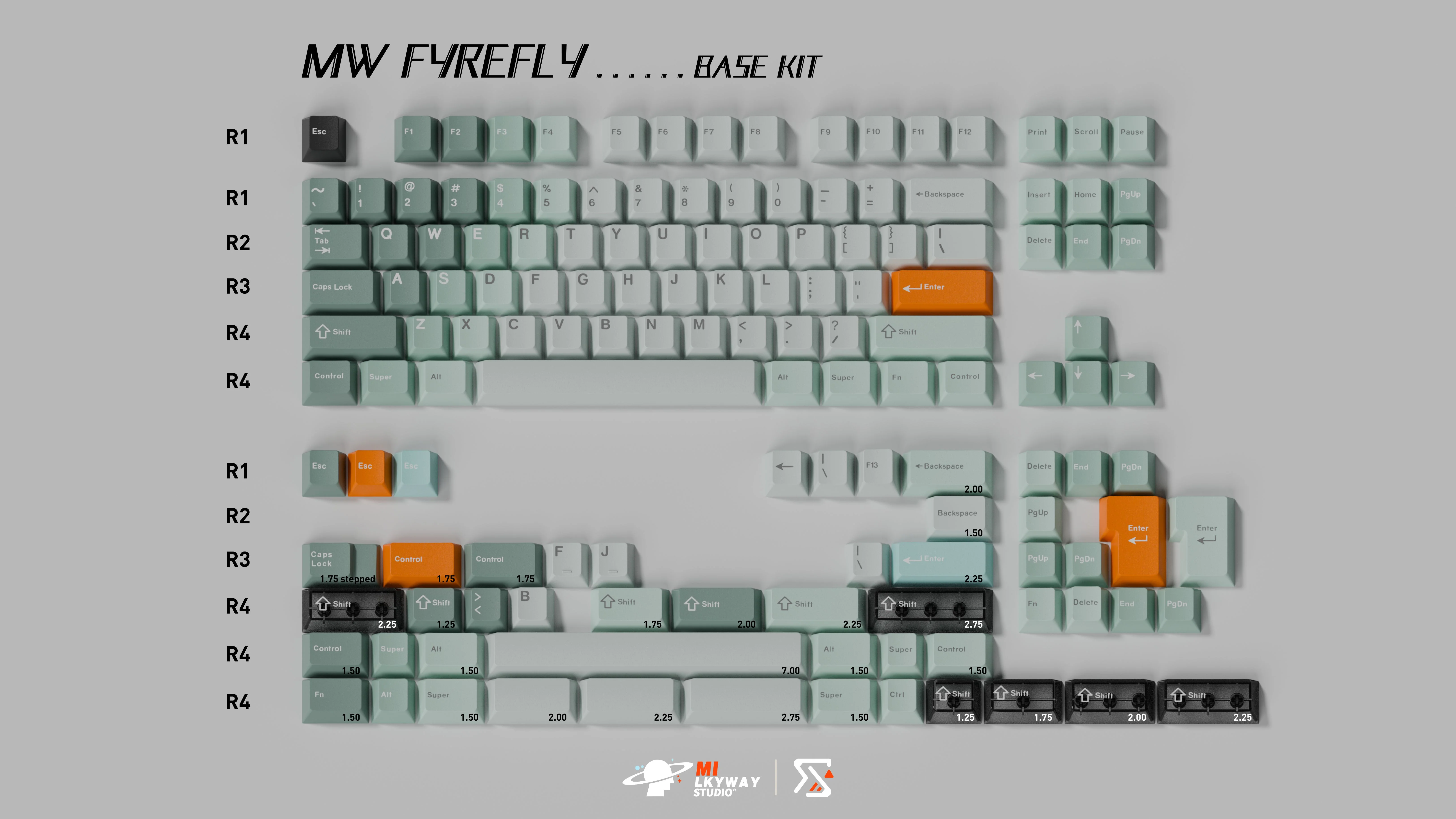 MW FYREFLY PBT DOUBLE-SHOT KEYCAP SET INSTOCK - Image 3