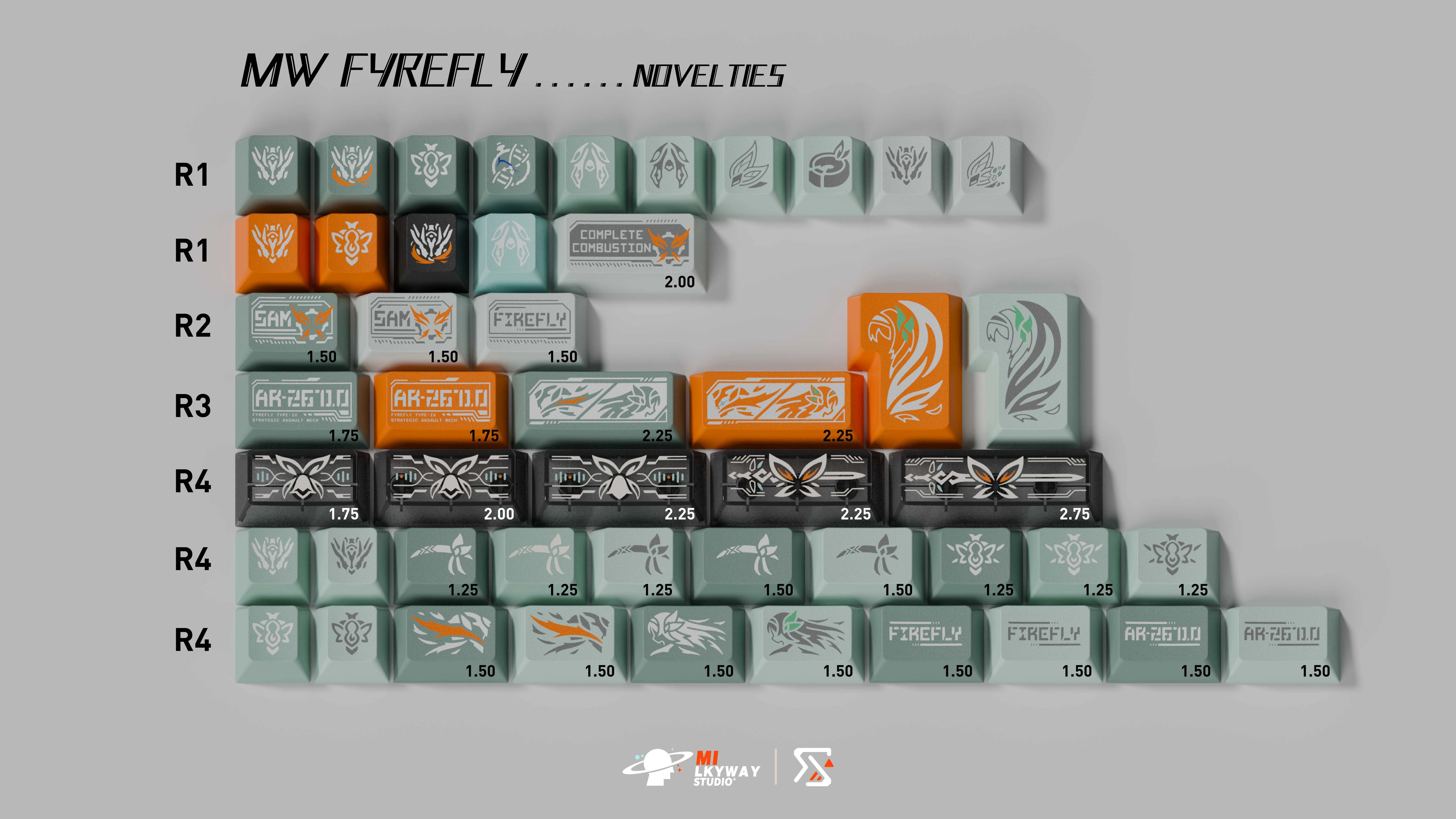 MW FYREFLY PBT DOUBLE-SHOT KEYCAP SET INSTOCK - Image 8