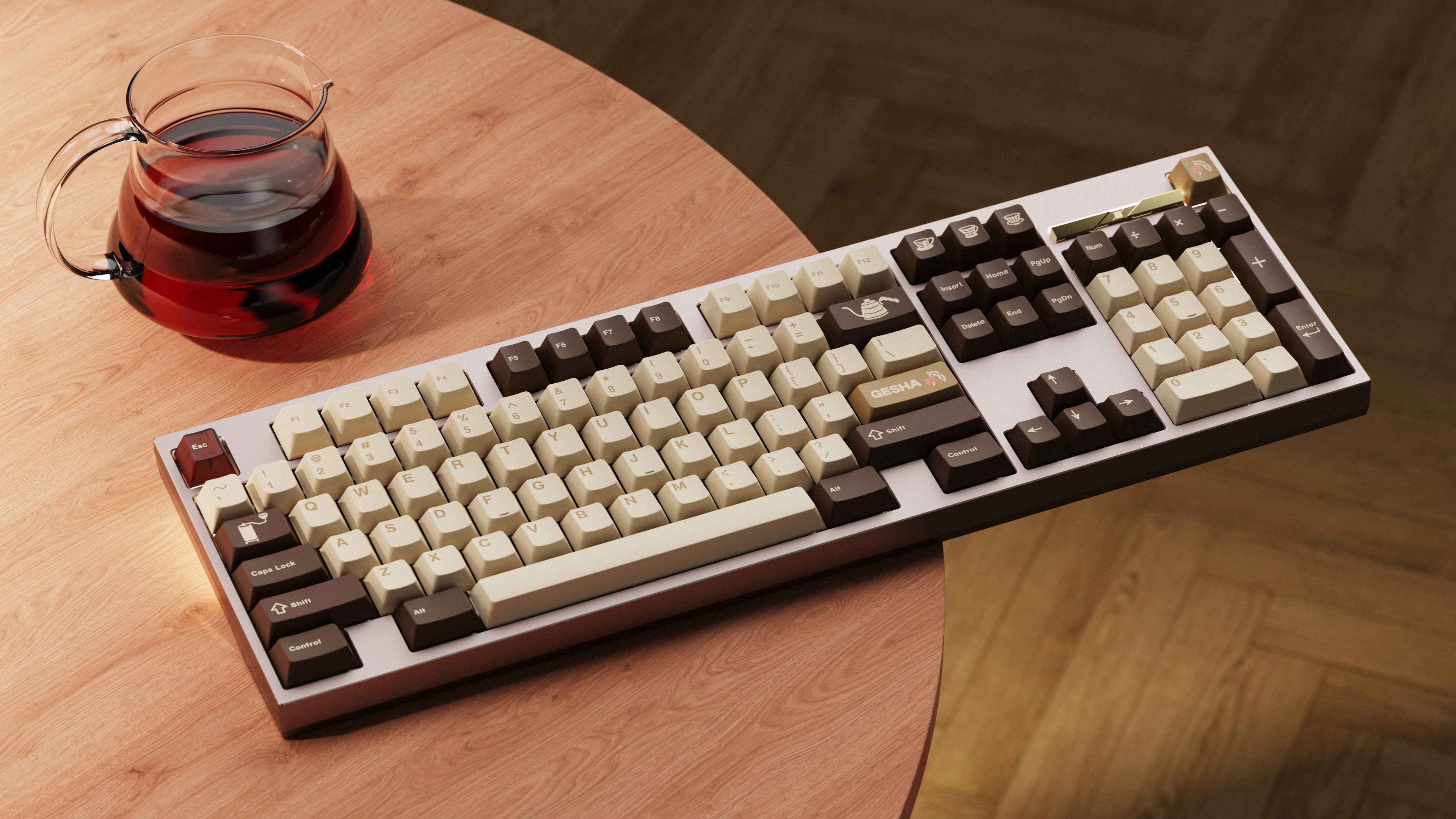 MW Gesha ABS Double Shot Keycap Set (Instock Extras)