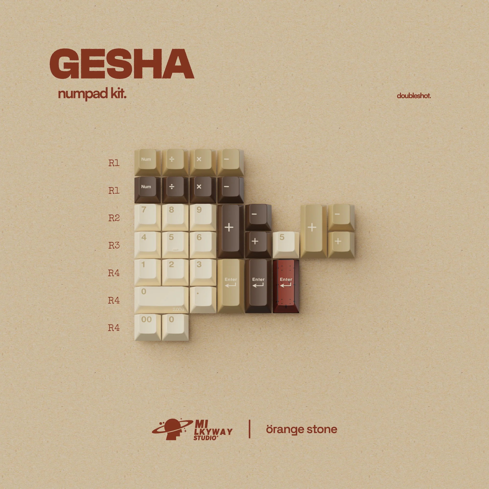 MW Gesha ABS Double Shot Keycap Set (Instock Extras) - Image 12