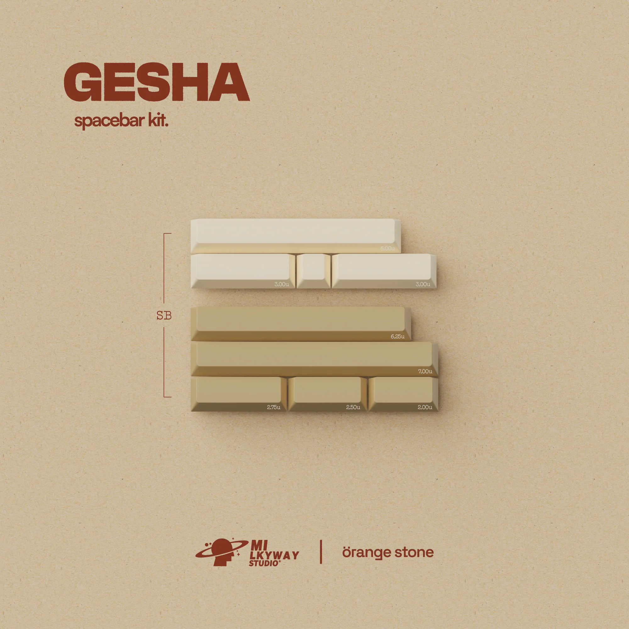 MW Gesha ABS Double Shot Keycap Set (Instock Extras) - Image 13