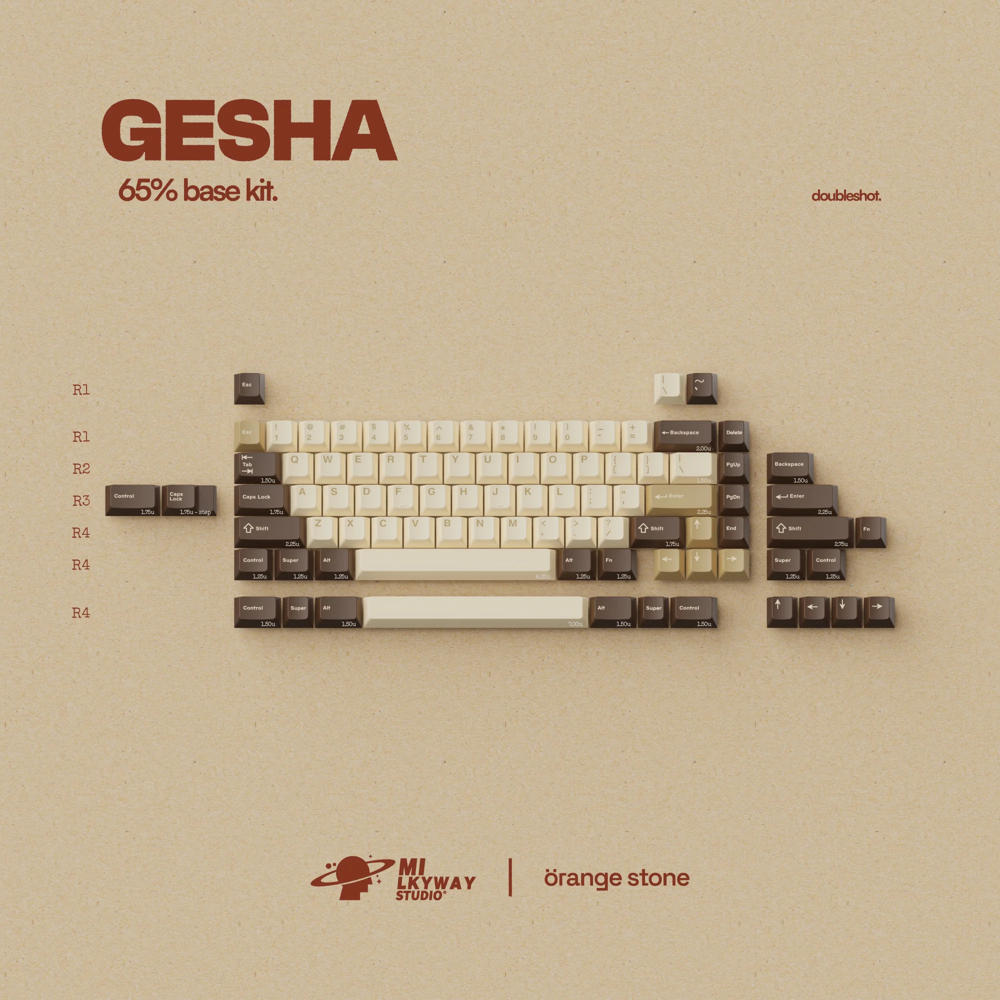 MW Gesha ABS Double Shot Keycap Set (Instock Extras) - Image 7