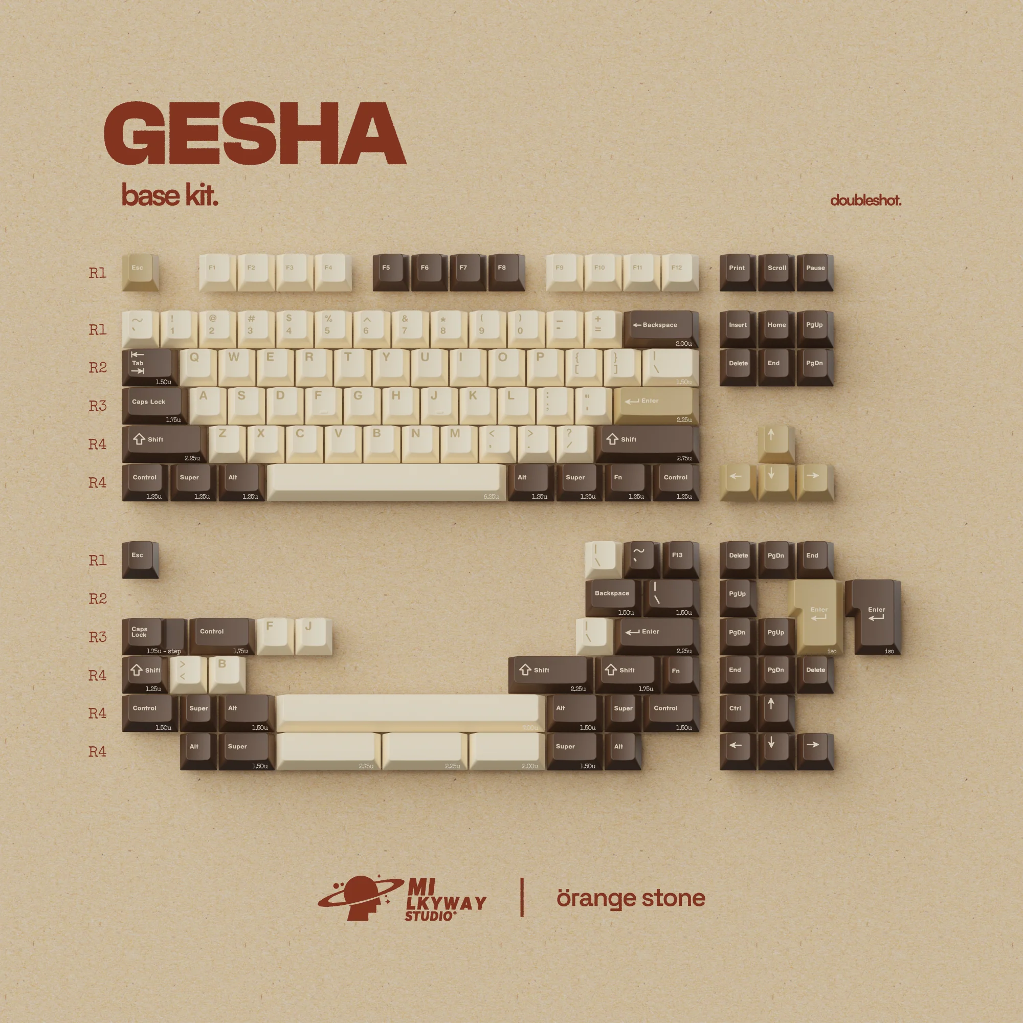 MW Gesha ABS Double Shot Keycap Set (Instock Extras) - Image 8
