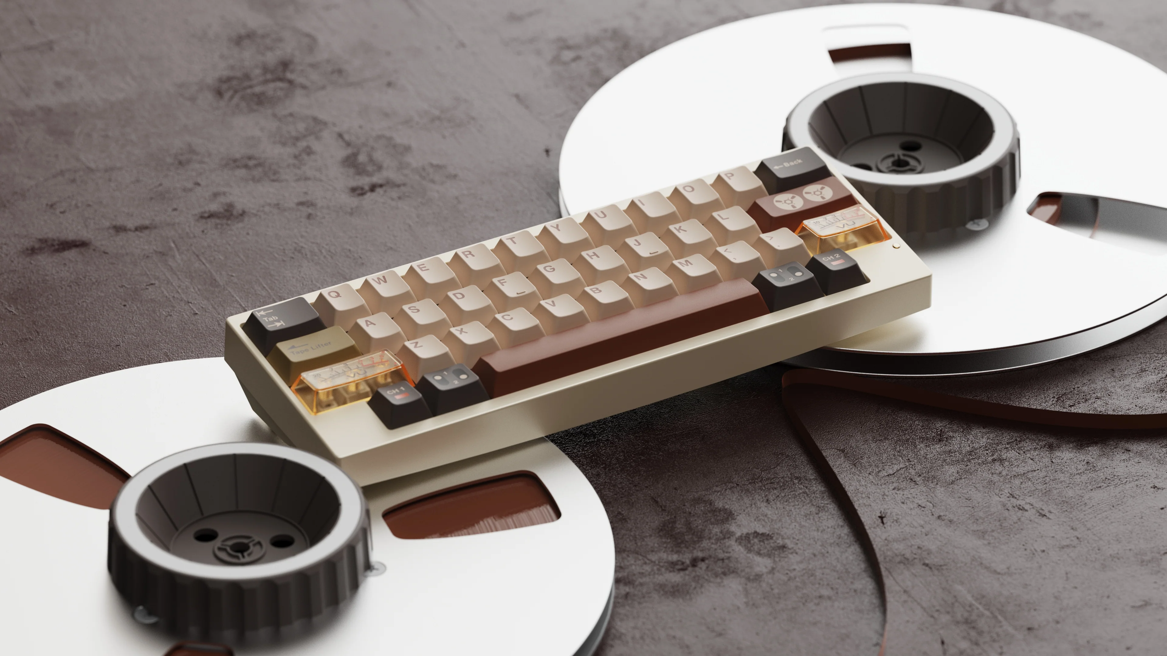 MW Reel To Reel PBT Double-Shot Keycap Set (Instock) - Image 3