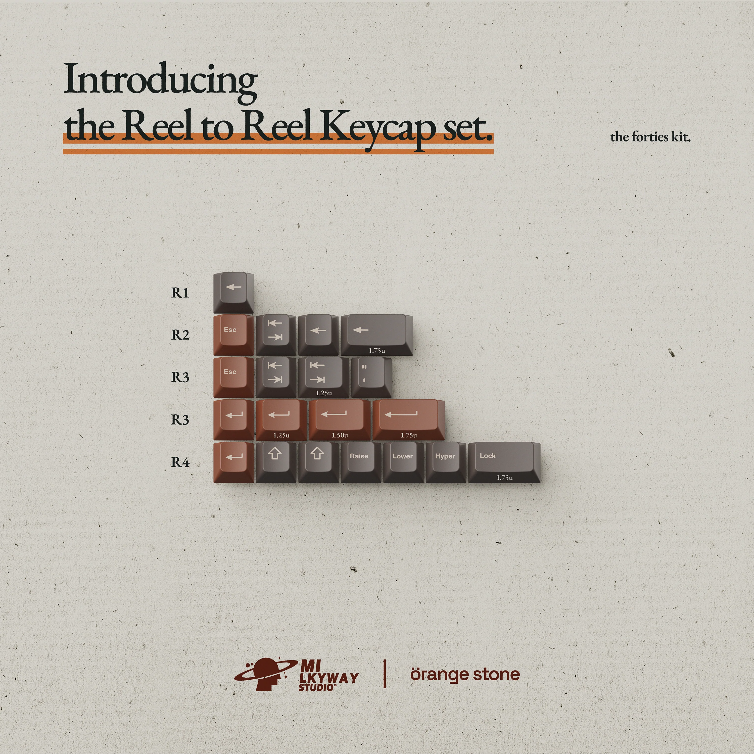 MW Reel To Reel PBT Double-Shot Keycap Set (Instock) - Image 6