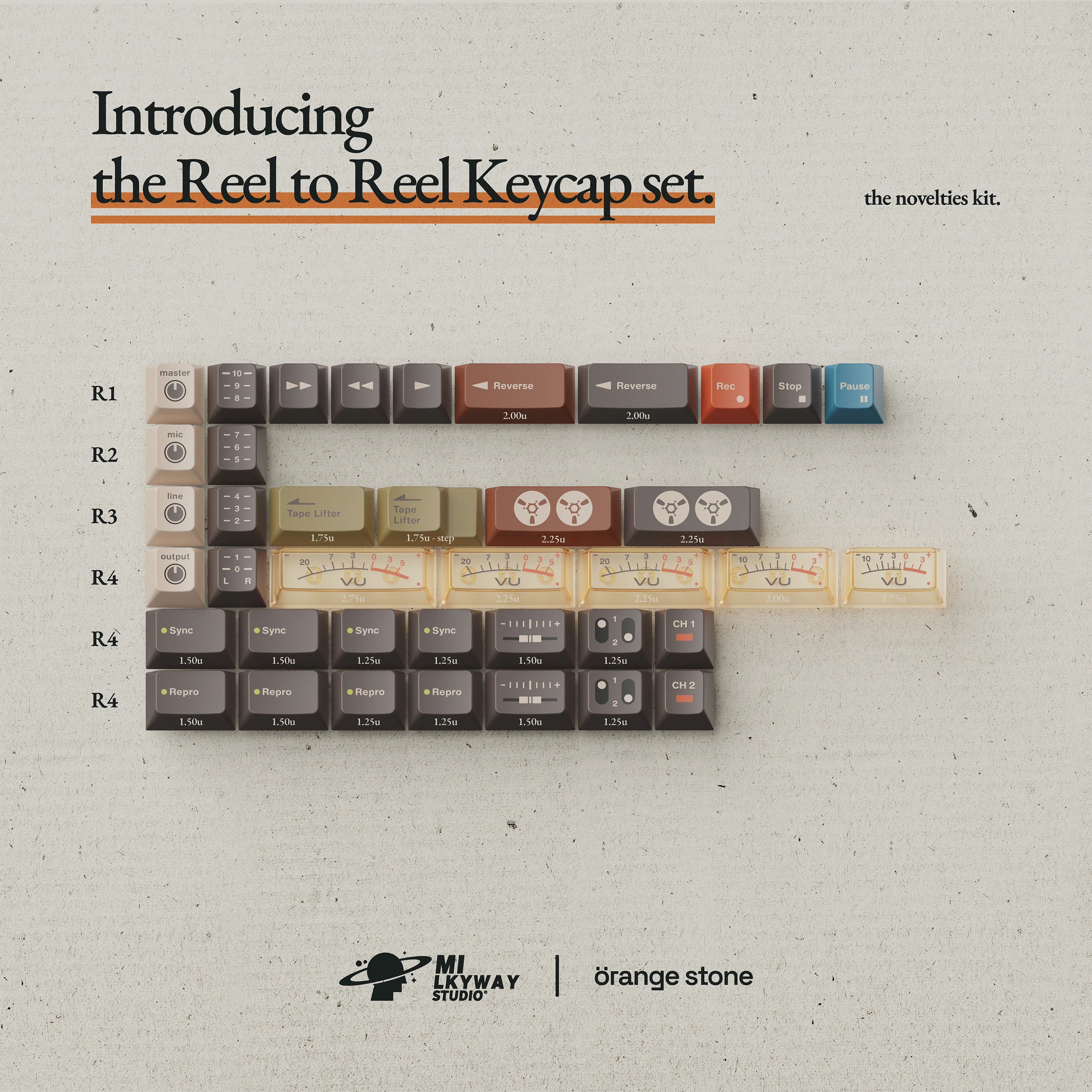 MW Reel To Reel PBT Double-Shot Keycap Set (Instock) - Image 8