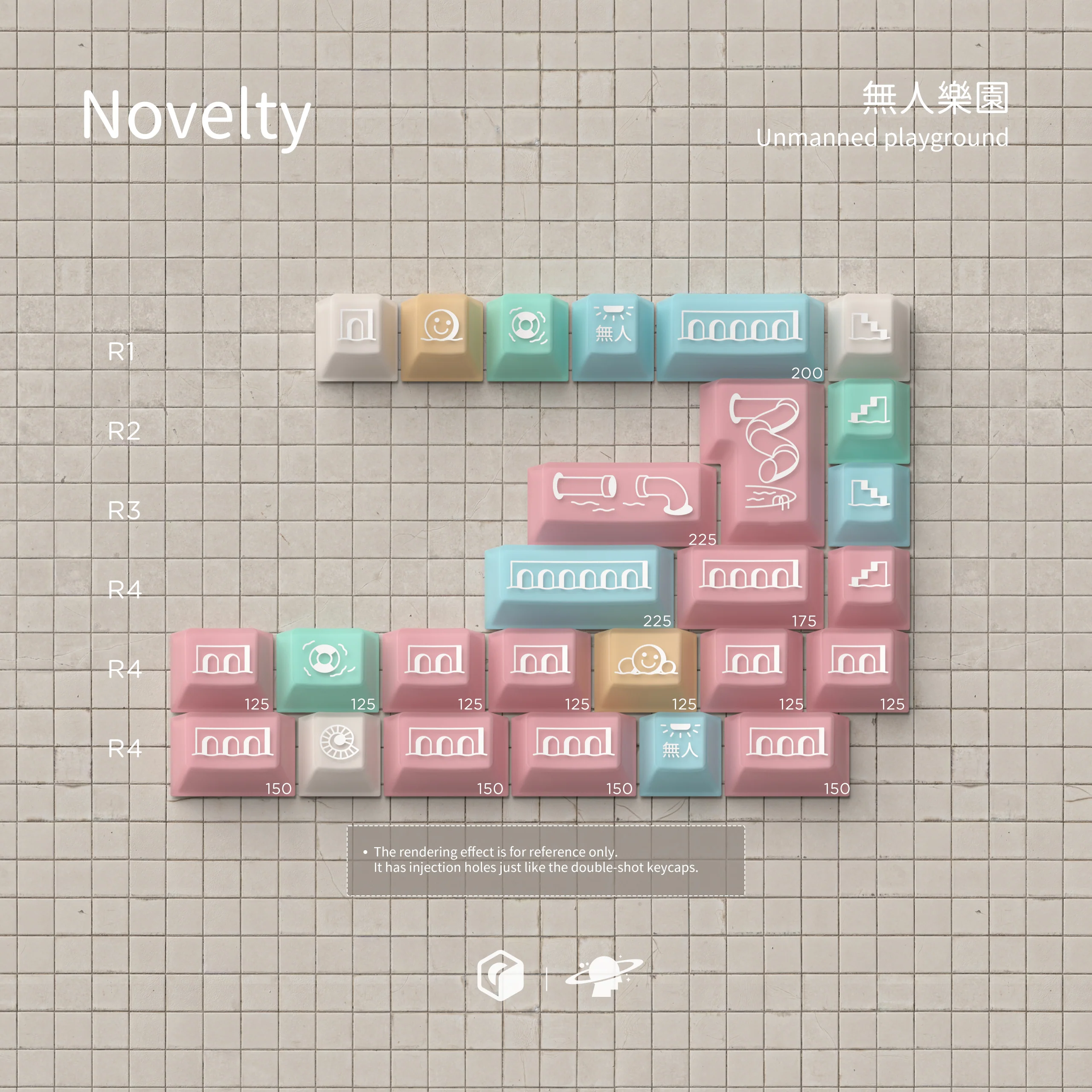 MW UNMANNED PLAYGROUND 無人樂園 PBT DOUBLE-SHOT KEYCAP SET - Image 12