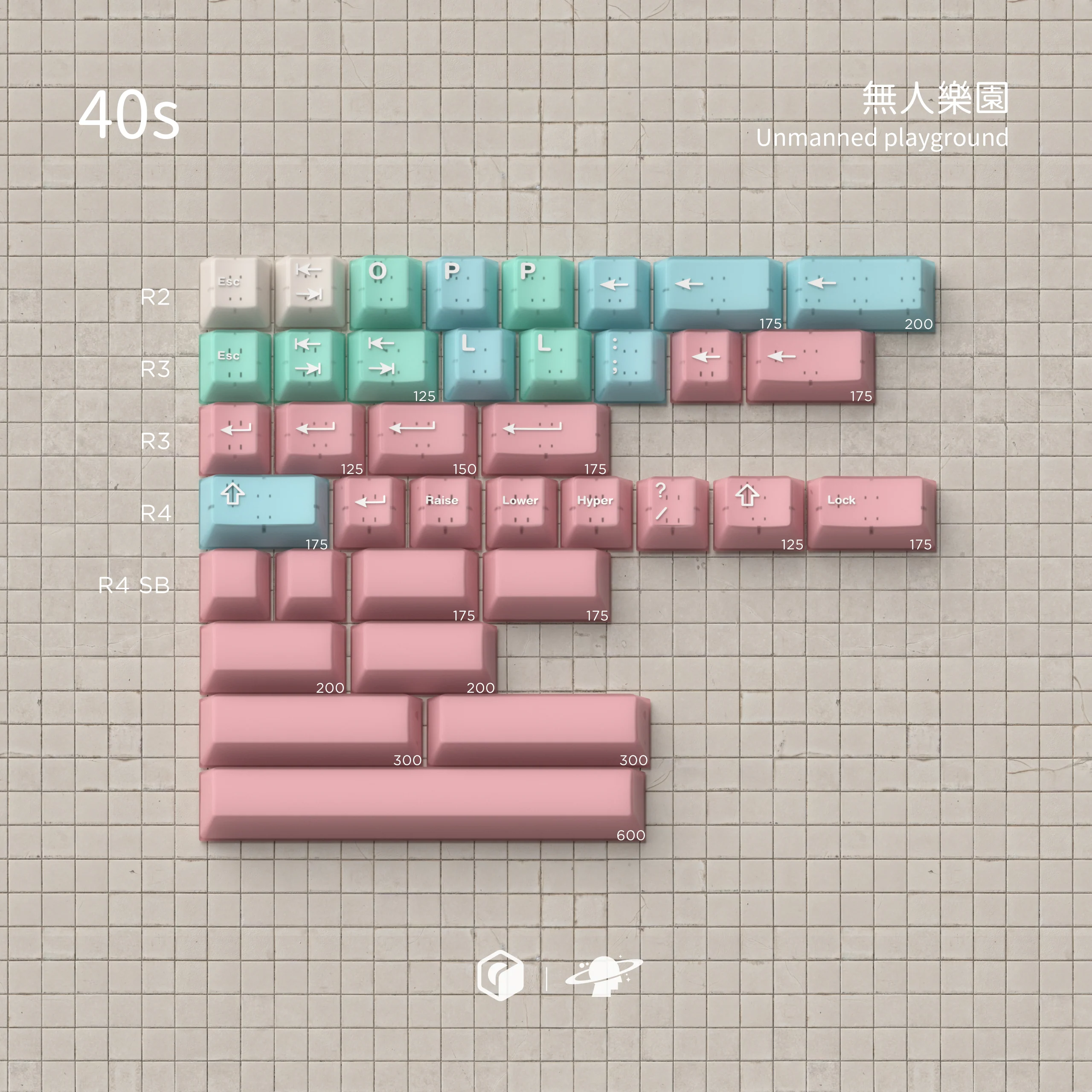 MW UNMANNED PLAYGROUND 無人樂園 PBT DOUBLE-SHOT KEYCAP SET - Image 15
