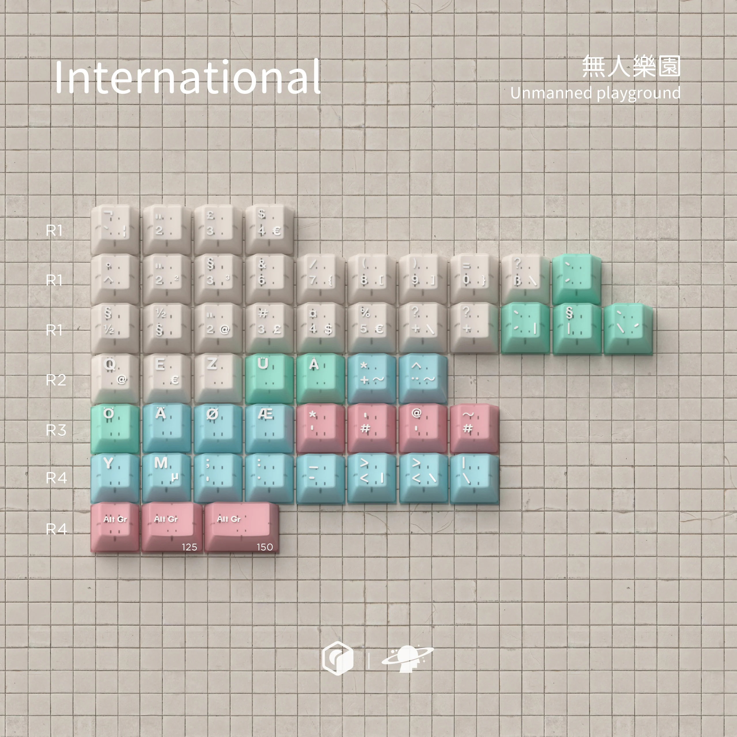 MW UNMANNED PLAYGROUND 無人樂園 PBT DOUBLE-SHOT KEYCAP SET - Image 17