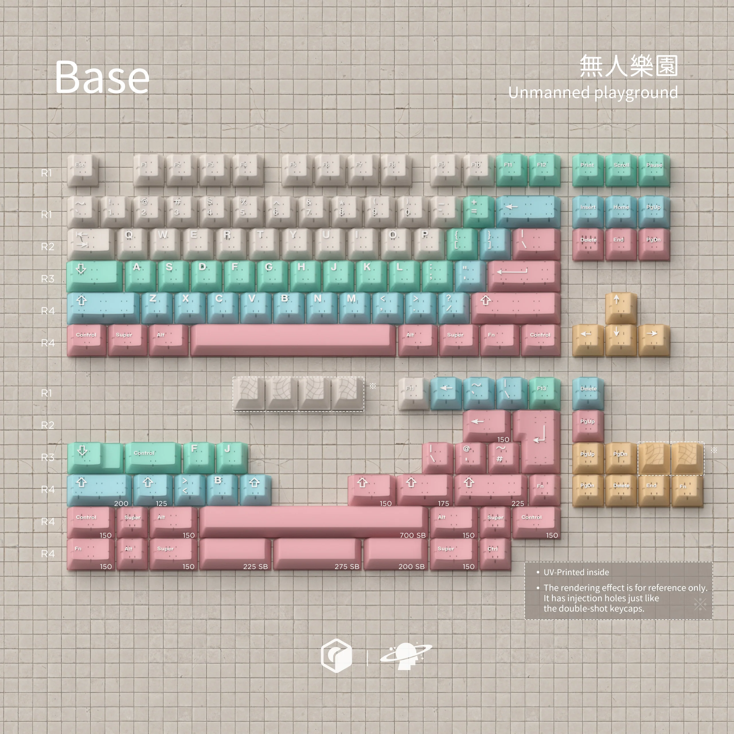 MW UNMANNED PLAYGROUND 無人樂園 PBT DOUBLE-SHOT KEYCAP SET - Image 9