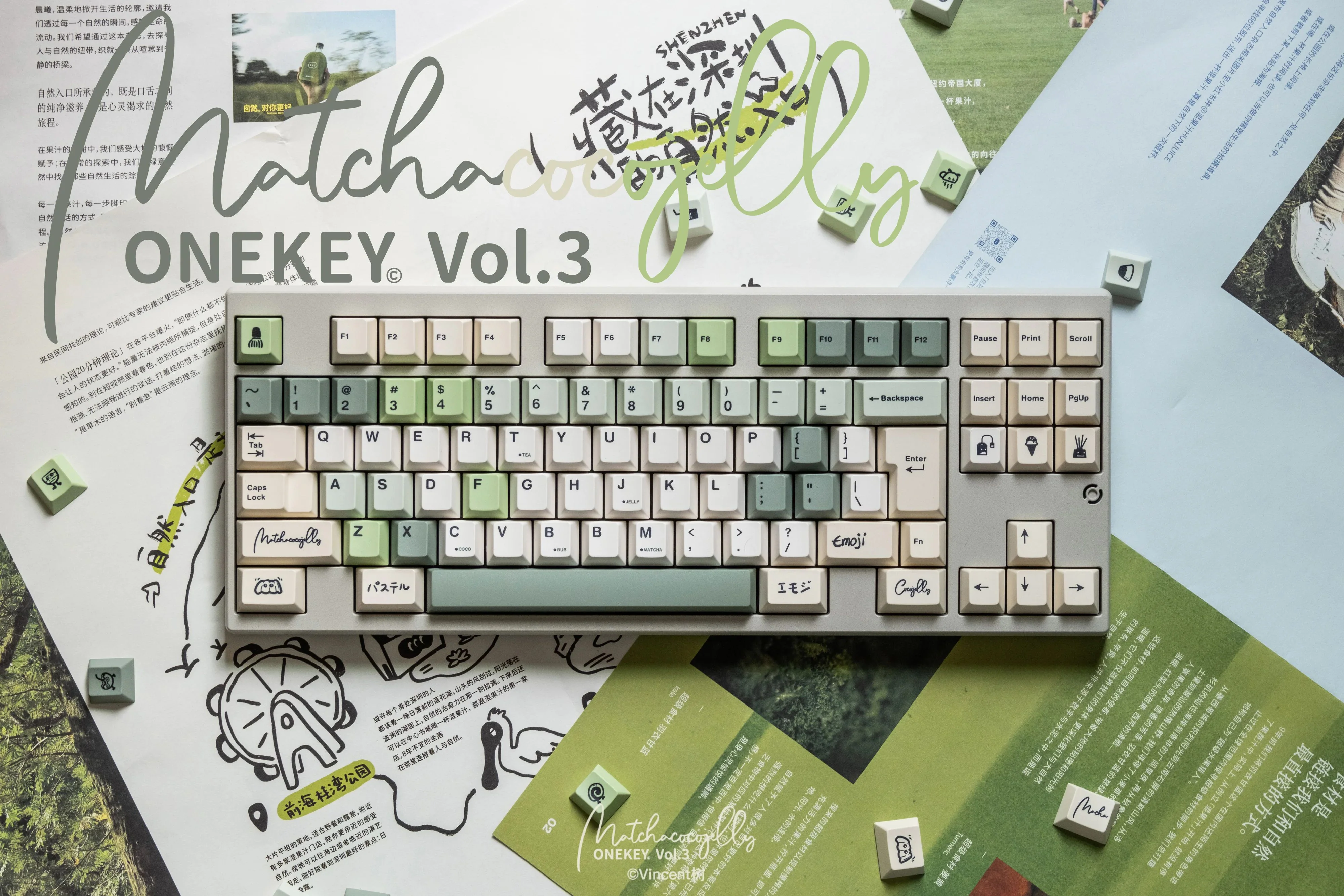 ONEKEY X TUT BUBBLE TEA CHERRY PROFILE KEYCAPS SET - Image 14