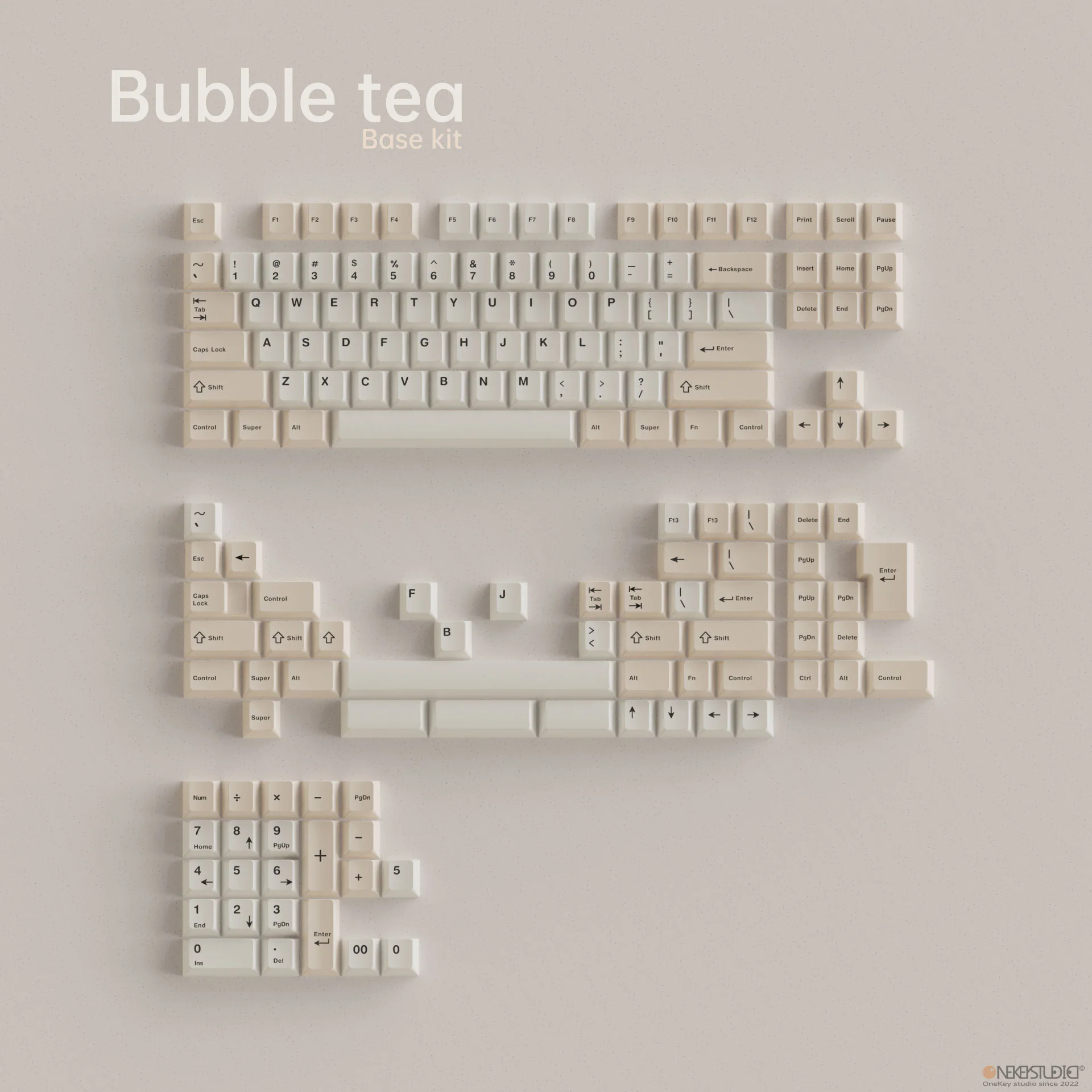ONEKEY X TUT BUBBLE TEA CHERRY PROFILE KEYCAPS SET - Image 4