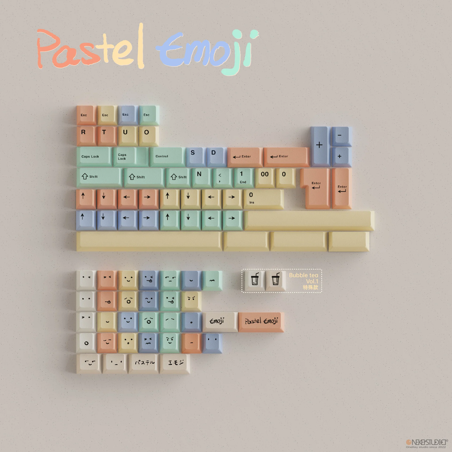 ONEKEY X TUT BUBBLE TEA CHERRY PROFILE KEYCAPS SET - Image 7