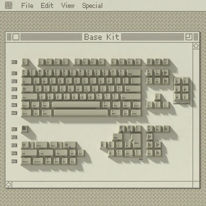PBTfans 1984 PBT Dye-Sub Keycap Set R2 - Image 6