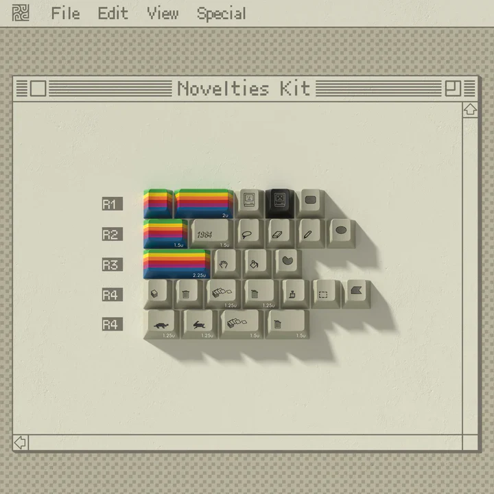 PBTfans 1984 PBT Dye-Sub Keycap Set R2 - Image 8