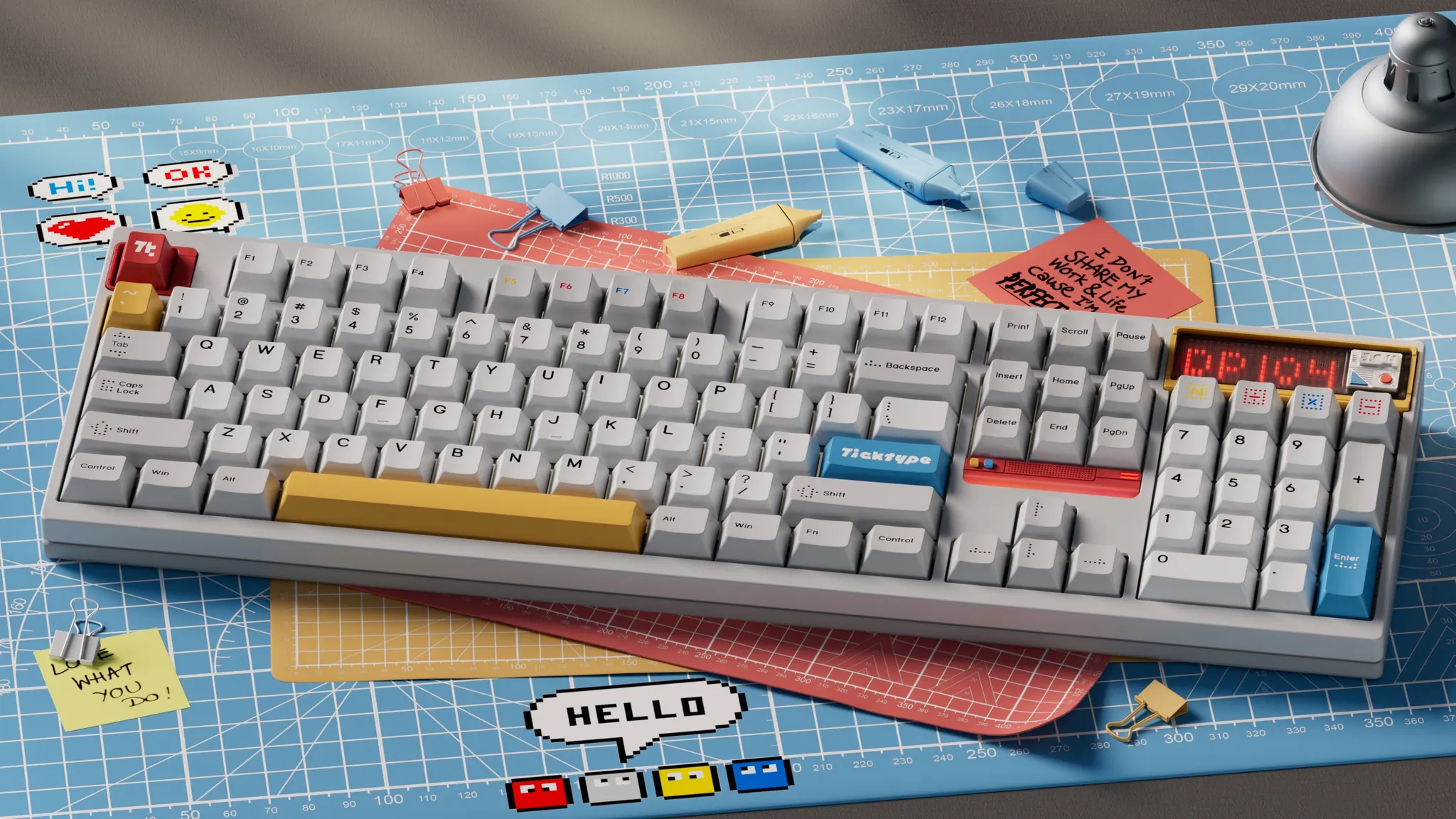 TICKTYPE DP104 FULL SIZE KEYBOARD KIT INSTOCK - Image 4