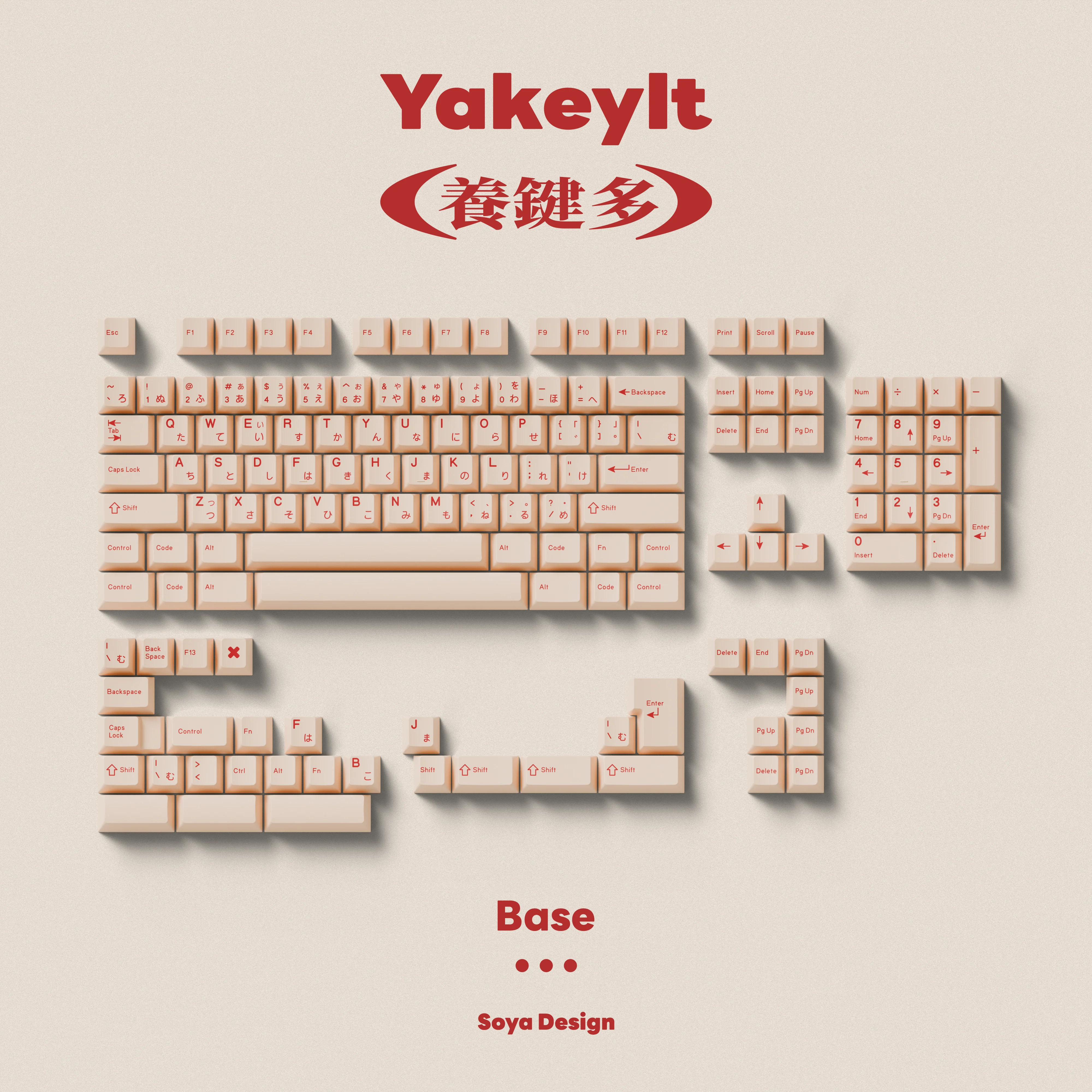 TUT YAKEYLT CHERRY PROFILE KEYCAPS SET R2 - Image 4