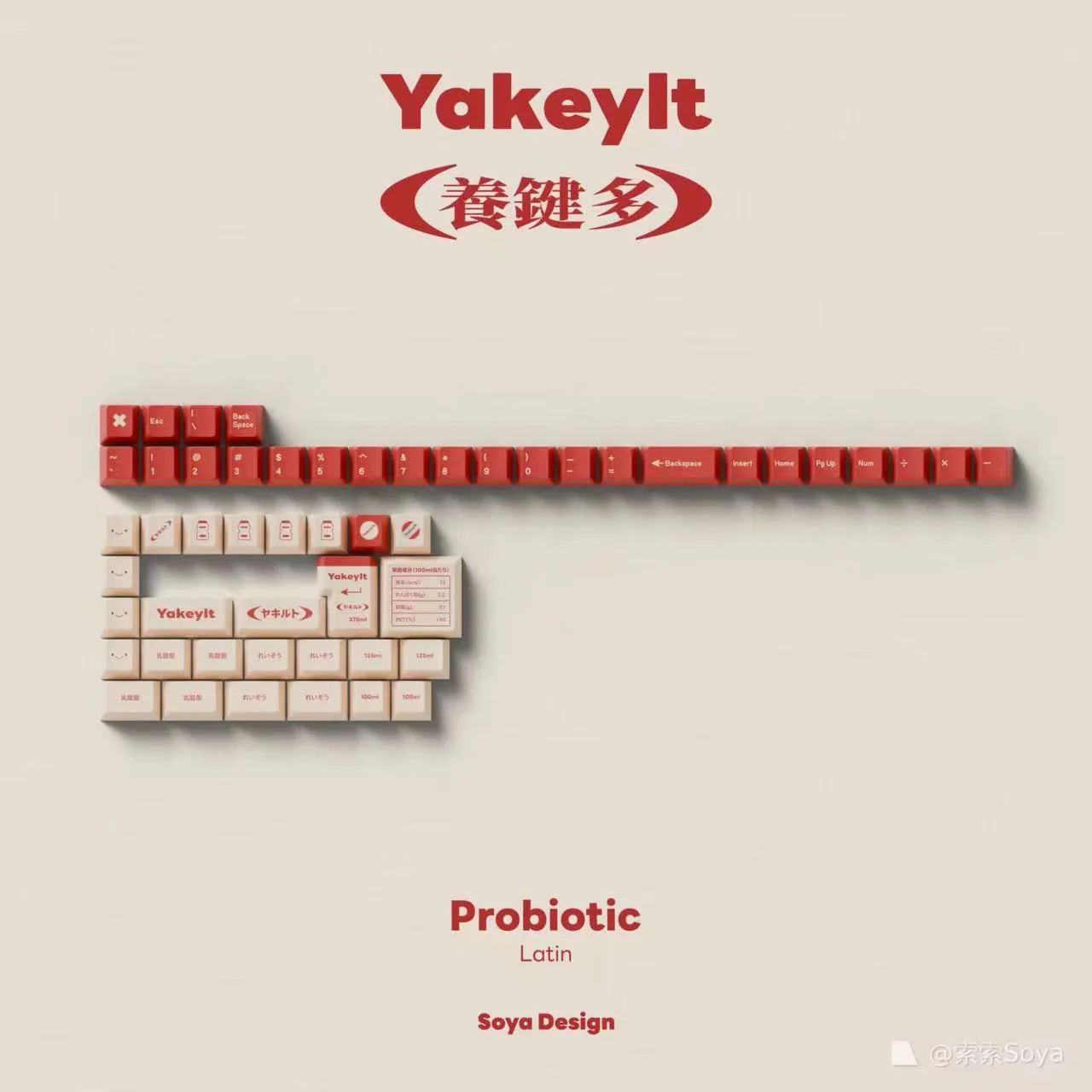 TUT YAKEYLT CHERRY PROFILE KEYCAPS SET R2 - Image 7