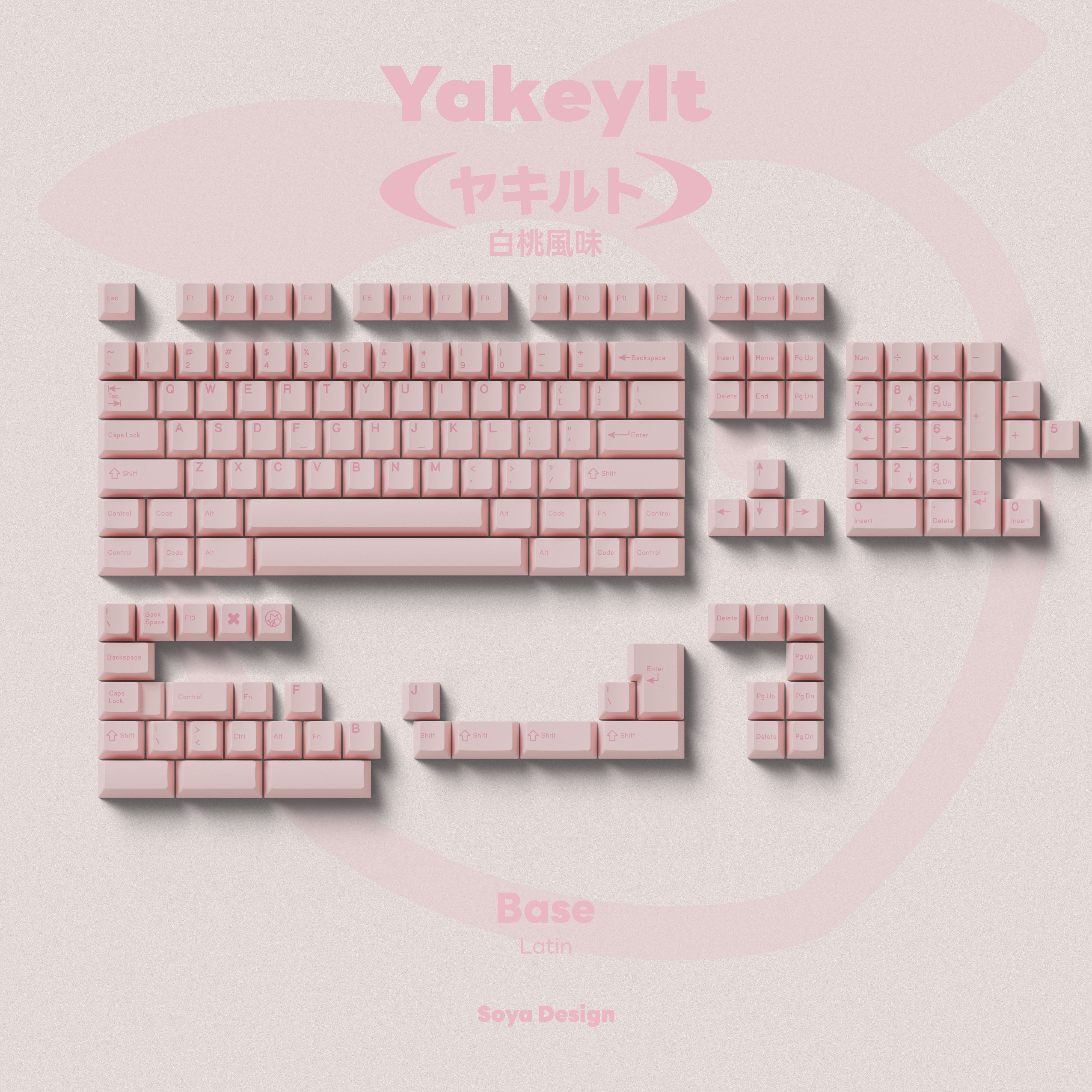 TUT YAKEYLT PEACH CHERRY PROFILE KEYCAPS SET - Image 12