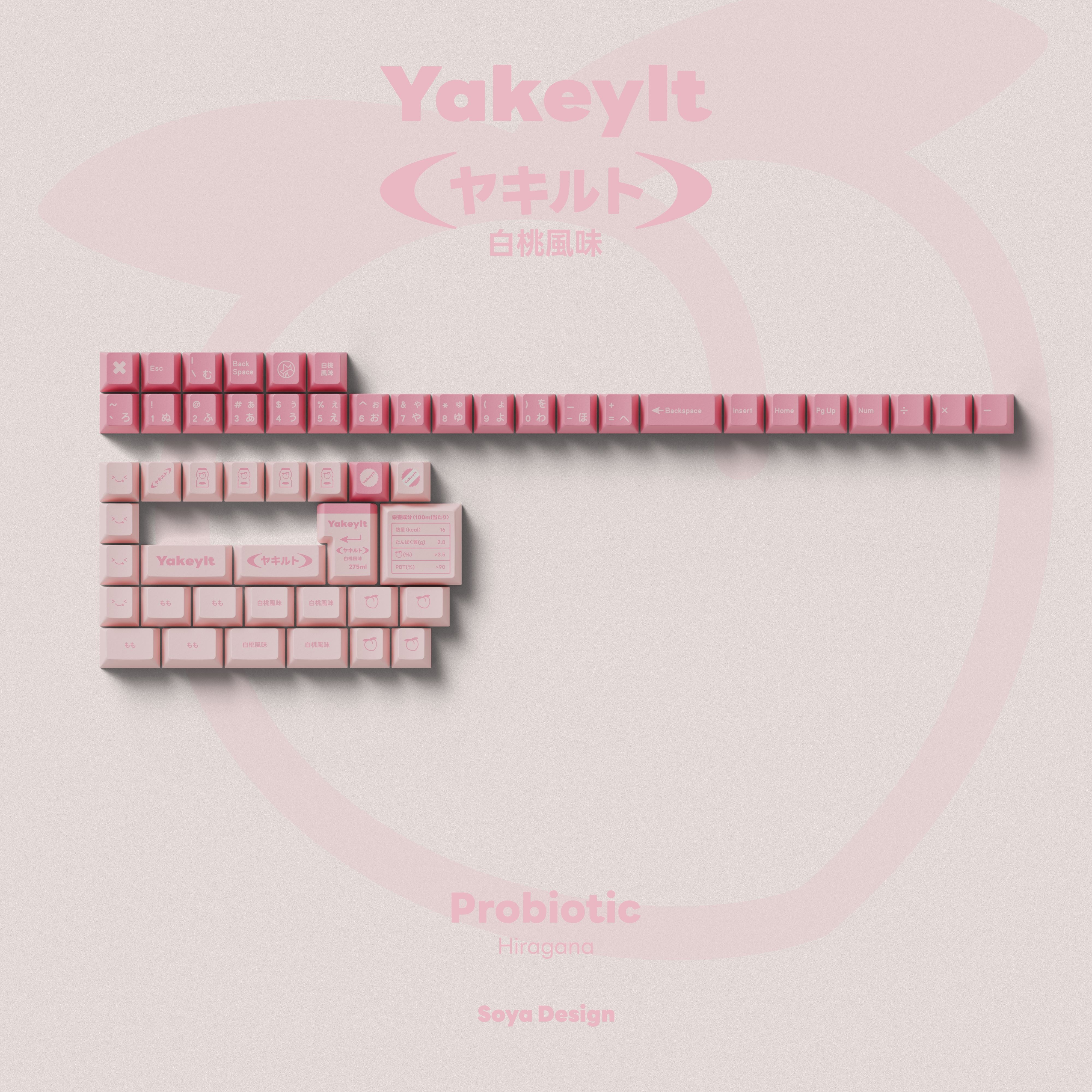 TUT YAKEYLT PEACH CHERRY PROFILE KEYCAPS SET - Image 15