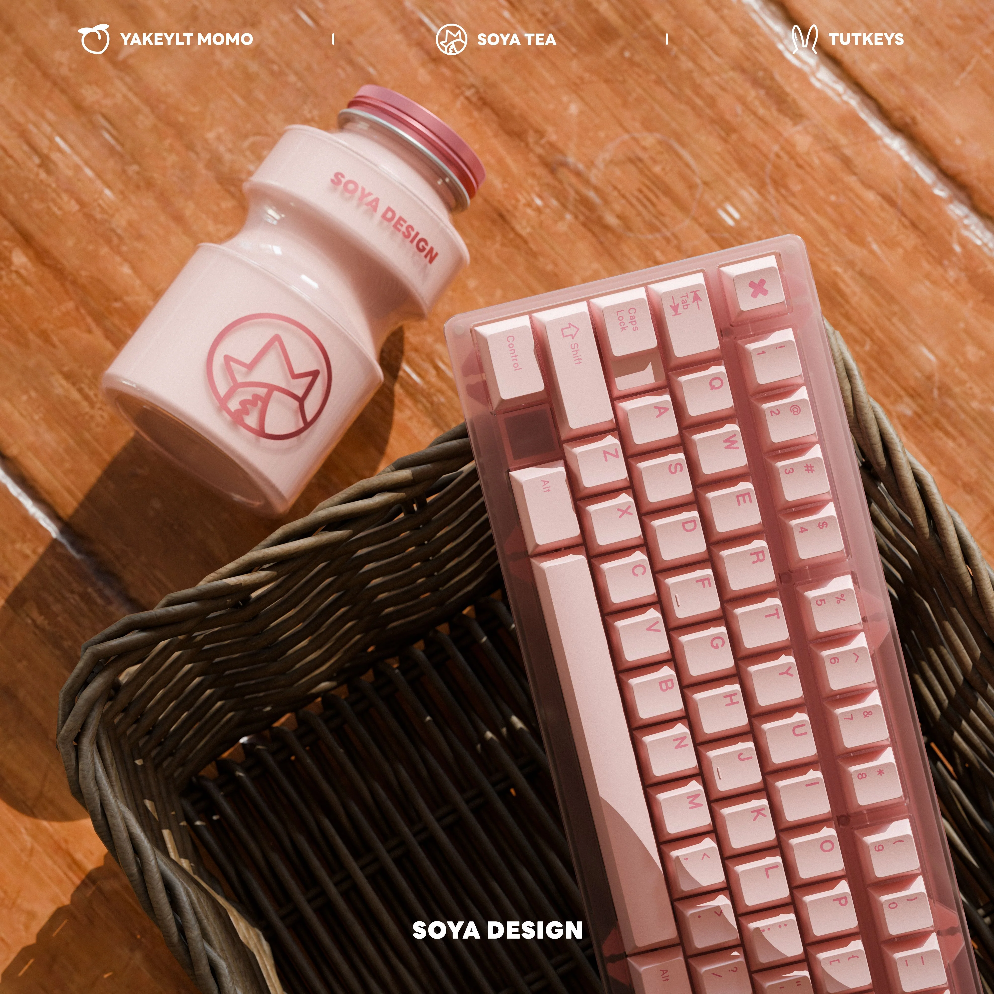 TUT YAKEYLT PEACH CHERRY PROFILE KEYCAPS SET - Image 4
