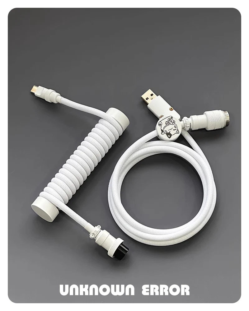 UNKNOWN ERROR 8KHZ HE KEYBOARD COILED ARTISAN CABLE-COLD WHITE - Image 2