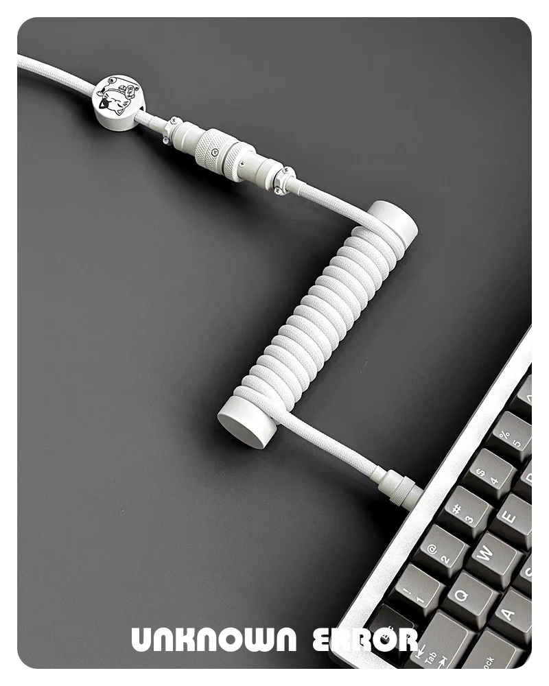 UNKNOWN ERROR 8KHZ HE KEYBOARD COILED ARTISAN CABLE-COLD WHITE - Image 3