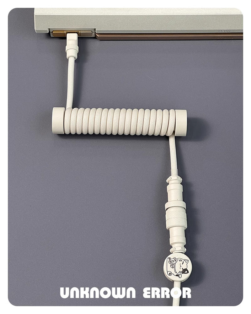 UNKNOWN ERROR 8KHZ HE KEYBOARD COILED ARTISAN CABLE-CREAMY WHITE - Image 2