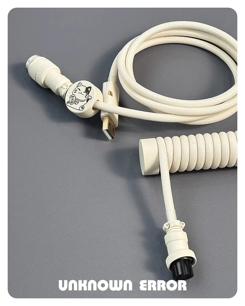 UNKNOWN ERROR 8KHZ HE KEYBOARD COILED ARTISAN CABLE-CREAMY WHITE - Image 3