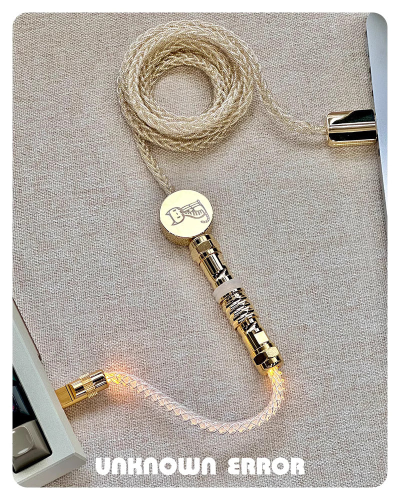 UNKNOWN ERROR COILED ARTISAN CABLE-OCC GOLD SPARKLE - Image 3