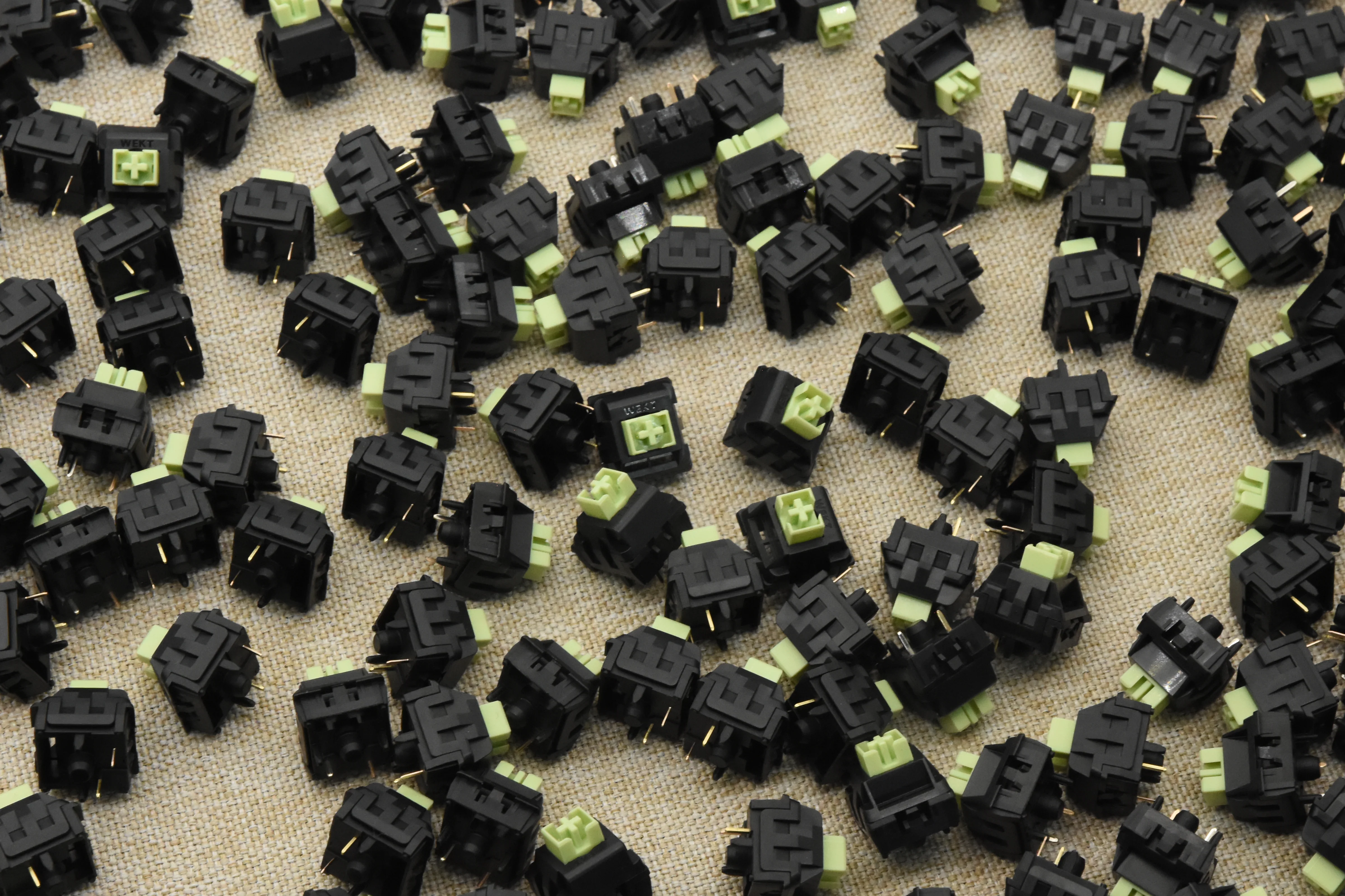 WEKT XCJZ GREEN MUSTARD W LINEAR SWITCH FACTORY LUBED (10 PCS) - Image 13