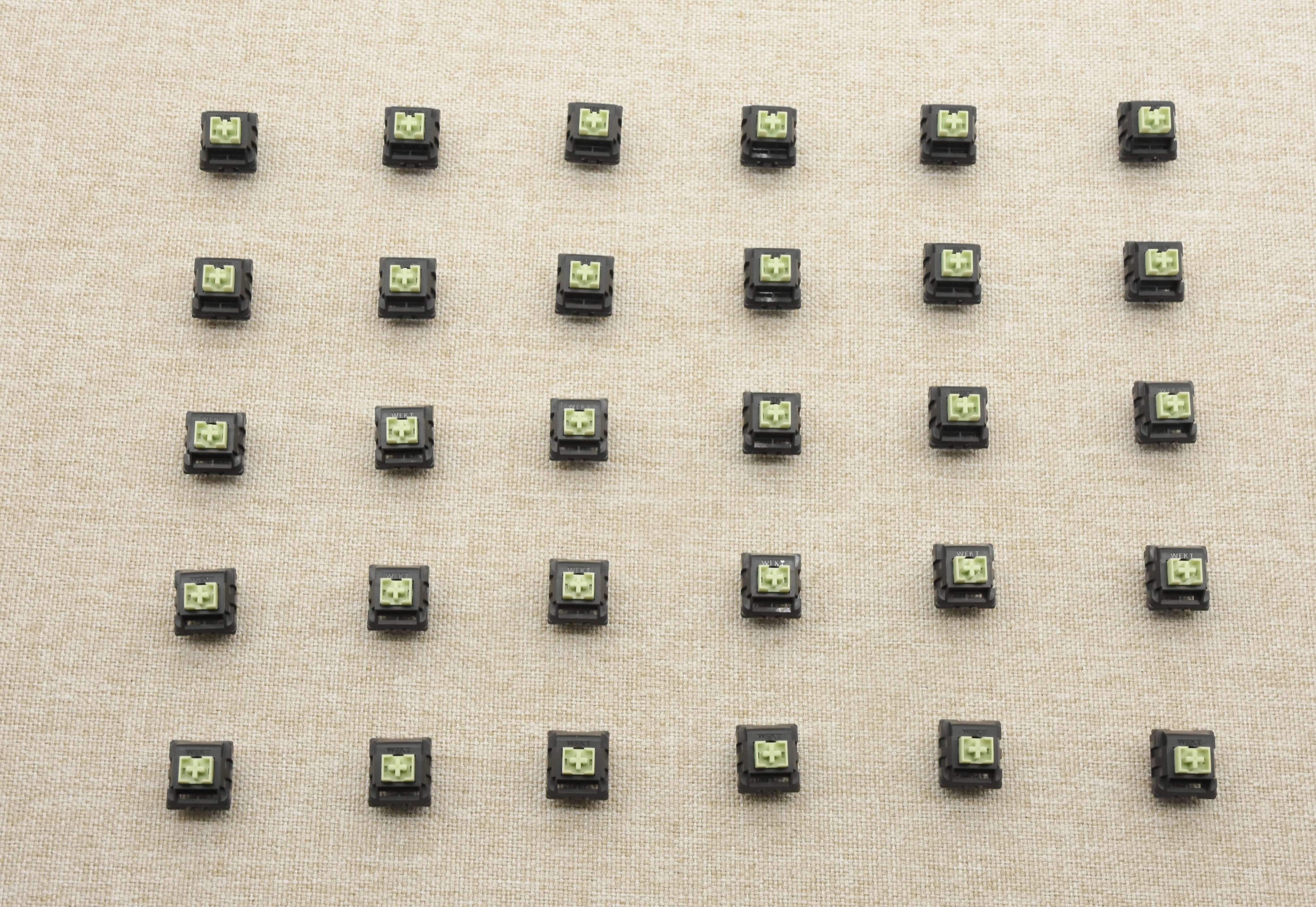 WEKT XCJZ GREEN MUSTARD W LINEAR SWITCH FACTORY LUBED (10 PCS) - Image 14