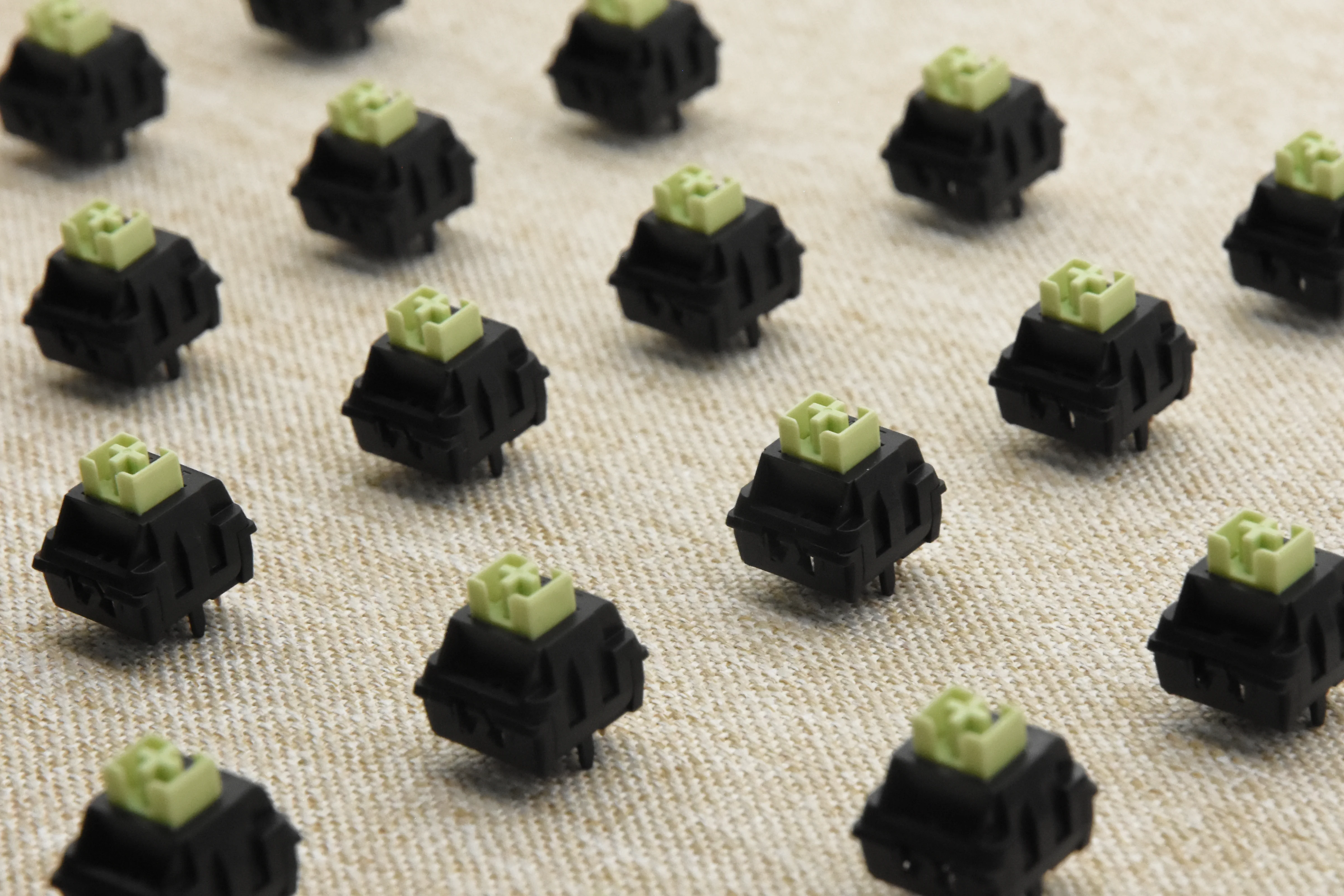 WEKT XCJZ GREEN MUSTARD W LINEAR SWITCH FACTORY LUBED (10 PCS) - Image 15