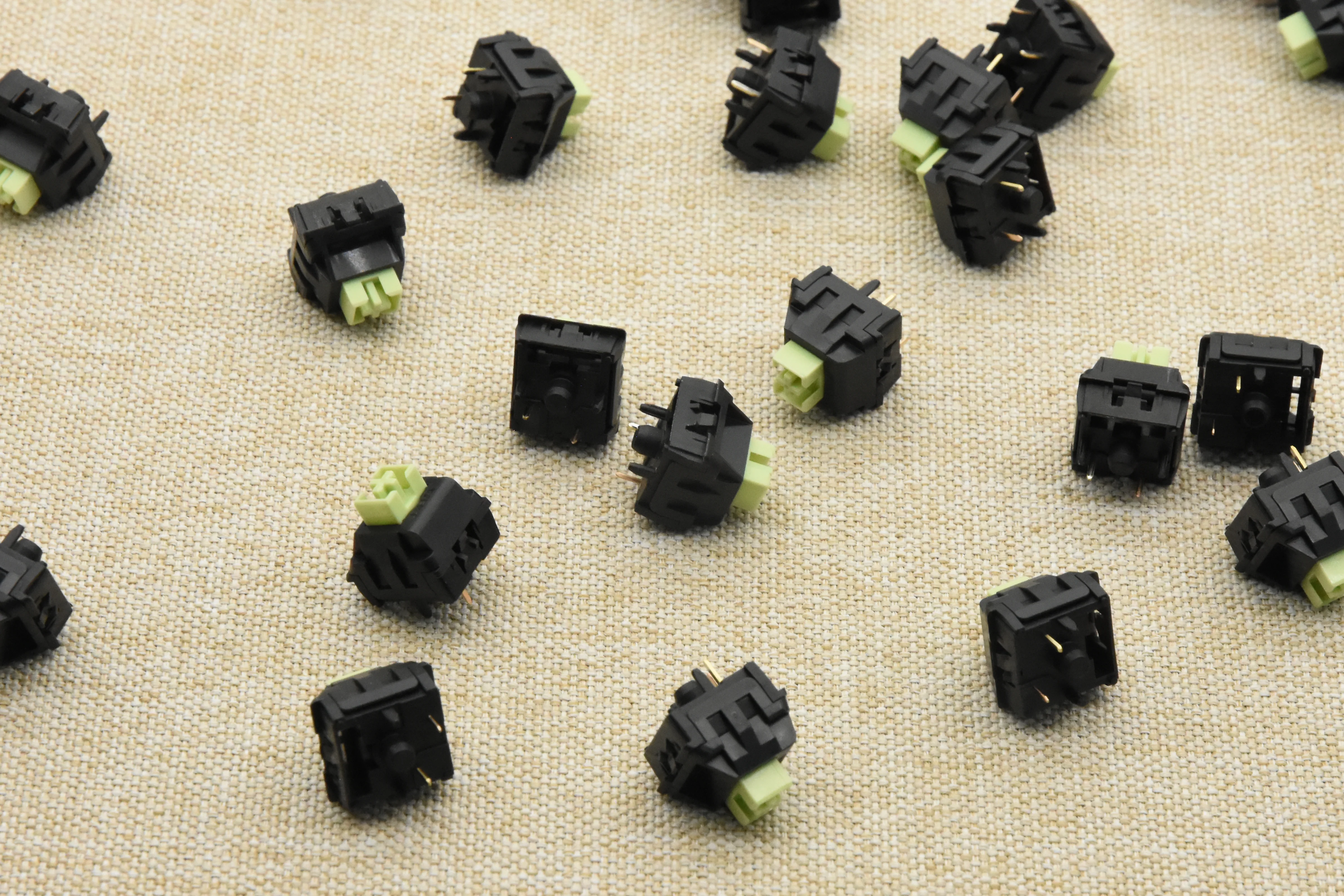 WEKT XCJZ GREEN MUSTARD W LINEAR SWITCH FACTORY LUBED (10 PCS) - Image 16